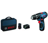 VISSEUSE PERCEUSE BOSCH AVEC BATTERIE AU LITHIUM PERCUSSION GSB 12V-15 + SACS SO