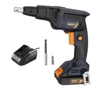 Visseuse Plaques de Plâtre Brushless 20V, MAXXT PistoLet à Vis pour Cloison Sèche Sans Fil 4200RPM, Livré avec une Batterie de 2.0Ah