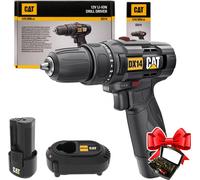 Visseuse sans fil 12 V, couple 30 Nm, DX14 CAT, 1 batterie 2,0 Ah, LED