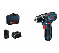 Visseuse sans fil 12V GSR 12V-15 - BOSCH - avec 1 batterie 12V 2Ah - chargeur - housse - 060186810F