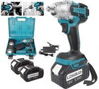 Visseuse sans fil 18V, perceuse-visseuse sans fil avec 2 batteries 2,0 Ah, kit multifonctionnel comprenant une perceuse électrique et un tournevis électrique
