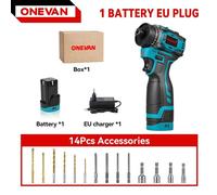 Visseuse sans fil - 450 W sans balais - Couple de 80 Nm - Kit avec 1 batterie - Pour le bricolage - Gris