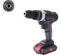visseuse sans fil 48V, couple de 25-28 Nm, vitesse de 1350 tr/min, noire