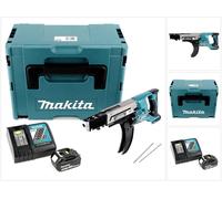 Visseuse sans fil à chargeur Makita DFR 750 RF1J 18 V 45-75 mm + 1 batterie 3,0 Ah + chargeur + Makpac