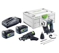 Visseuse sans fil Festool DWC 18-4500 Basic 18 V 14 Nm Brushless + 2 batteries 5,0 Ah + chargeur + Systainer