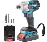 Visseuse sans fil, perceuse à percussion sans fil 20 V 2 Ah, marteau perforateur sans fil, couple max. 140 Nm, perceuse-visseuse sans fil, visseuse à chocs sans fil avec 1 batterie, kit de forage et c