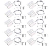 VISSQH 10pcs Interrupteur Magnétique FenÊTre Porte, MC-38 Capteur de Porte magnétique, sécurité à encastrer porte fenêtre contact magnétique Interrupteur,Commutateur Magnétique Normalement Fermé