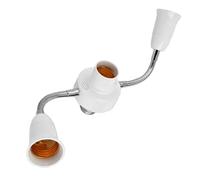 Vistnale Adaptateur de prise de lumière | Répartiteur douille lumière, rallonge base E27, rallonge d'ampoule à col cygne réglable, ampoule avec tuyau d'extension