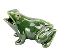 Vistnale Fontaine à Eau Grenouille | Cracheur de Fontaine, cracheur d'étang de Grenouille Mignon, Statue Jardin en céramique à Double Usage - Vert, 9, 06x6, 30x5, 51 Pouces