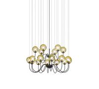 Vistosi Puppet SP 18 P Pendelleuchte, noir mat, ambre