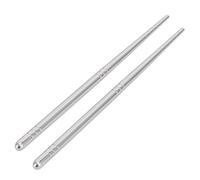 Vistreck 1 Paire de Baguettes en Acier Inoxydable 304, Couverts de Table 17,5 Cm pour Nouilles, Sushis et Plus Encore