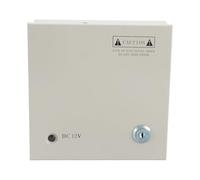 Vistreck Alimentation CCTV 4 Canaux 12 V avec Boîtier de Verrouillage en Métal - Fusible 3 A, Protection Contre Les Surcharges, Idéal pour la sécurité et l'automatisation.