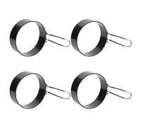 Vistreck Anneau à œufs en Acier Inoxydable, 4 Pièces, Moule Antiadhésif pour Crêpes et œufs Frits, Outil de Cuisine