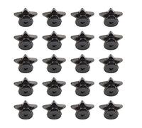 Vistreck Clous à Rivets en Forme d'étoile, 20 Pièces, pour Vêtements et Chaussures de Bricolage, Boutons Métalliques élégants avec Vis (Couleur du pistolet plat)