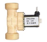 Vistreck Électrovanne en Laiton Normalement Ouverte G3/4" pour Entrée d'eau - Vanne électromagnétique (DC12V)