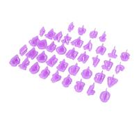 Vistreck Emporte-Pièces en Silicone avec Lettres et Chiffres, 40 Pièces, Moules de Cuisson DIY pour Biscuits, Cho Tes et Pâtisseries
