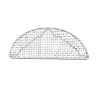 Vistreck Grilles de Refroidissement pour la Cuisson-grille de Cuisson en Acier Inoxydable, Résistante aux Hautes Températures, Passe au Four pour Rôtir et Griller (Petit demi-cercle 16CM)