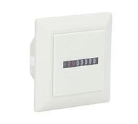 Vistreck Jauge Mécanique de Compteur Horaire BERM - Minuterie Industrielle 220VAC, 72x72mm, Plage de Synchronisation 0-99999H59M