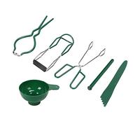 Vistreck Kit de Mise en Conserve 6 Pièces - Entonnoir, Pince, Popper à Bulles, Lève-bocal et Lève-couvercle Magnétique pour la Conservation à Domicile