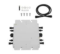 Vistreck Micro-onduleur Solaire à Onde Sinusoïdale Pure 2400 W DC vers AC, Alliage d'aluminium, Entrée 22-60 V, WiFi