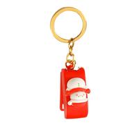 Vistreck Mini Agrafeuse de Dessin animé Mignon - Agrafeuse de Bureau Manuelle Portable pour l'école et le Bureau, Porte-clés Inclus, 10 Feuilles Acity (Bonhomme neige)