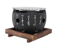 Vistreck Mini Barbecue Portable de Style Japonais - Poêle à Charbon Rond pour Usage Extérieur et Domestique (L)