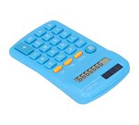 Vistreck Mini Calculatrice Portable avec écran LCD à 8 Chiffres - Double Alimentation Solaire et Batterie pour l'école et Le Bureau (Bleue)