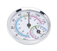 Vistreck Mini Thermomètre et Hygromètre d'intérieur 2 en 1, Compact, Argent, Moniteur de Température et d'humidité pour Serres