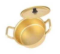 Vistreck Pot de Nouilles Ramen Coréen - Marmite en Aluminium Jaune de 16 Cm, Nouilles Instantanées et Plus Encore (#1)