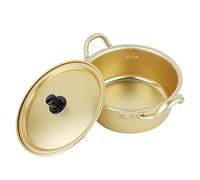 Vistreck Pot de Nouilles Ramen Coréen - Marmite en Aluminium Jaune de 16 Cm, Nouilles Instantanées et Plus Encore (#3)