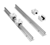 Vistreck SBR12 Rail de Glissière Linéaire avec Poignée Réglable | Rail en acier au carbone de qualité industrielle, idéal pour la compatibilité avec les routeurs, fraiseuses et tours CNC.