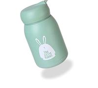 Vistreck Tasse Isotherme Double Couche 330 Ml avec Motif Lapin Mignon - Tasse de Voyage Portable pour Eau Chaude pour Enfants et Adultes (Vert)
