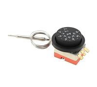 Vistreck Thermostat de Ventilateur électrique Réglable, Interrupteur 0-120 °C AC 250V pour Système de Refroidissement Camion Voiture Automobile, 10 Pièces