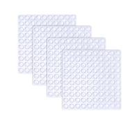 Visxcnu 400pcs Patin Silicone 6 × 2mm Autocollant Transparente Pieds Adhésifs Patin Antiderapant Silicone Tampon Amortisseur Transparent Butée de Protection Transparente pour Porte Meubles