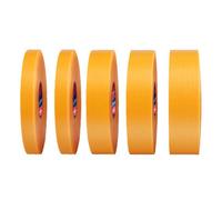 Visxcnu 5 Rouleaux Ruban de Masquage Classic Premium, Promo Pack de Rouleaux, 3/5/10/12 mm x 50 m, décoratif, pour travaux manuels, étiquettes, jaunePour Peinture et Décoration Intérieure