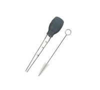 VITA PERFETTA Poire à Jus et Sauce avec Goupillon - Injecteur de Marinade pour Viande, Volaille et Rôtis - Seringue de Cuisine Graduée 30 ML - Accessoire BBQ et Cuisine