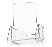 VITAdisplays Lot de 10 porte-cartes de visite, format portrait Transparent