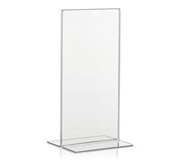 VITAdisplays Lot de 5 présentoirs publicitaires en forme de T, DIN long, DL transparent, en Plexiglas original