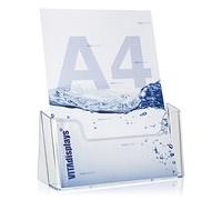 VITAdisplays Présentoir à prospectus Transparent Format A4
