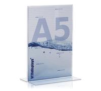 VITAdisplays® Présentoir de table DIN A5 en Plexiglas®
