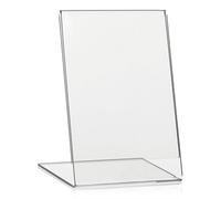 VITAdisplays Présentoir publicitaire DIN A6, Présentoir en L, Présentoir en L au format vertical, Présentoir de table en PLEXIGLAS original