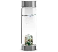 VitaJuwel ViA FOREVER YOUNG - Bouteille de pierres précieuses (Aigue-marine - Aventurine verte - Quartz fumé - Cristal de roche)