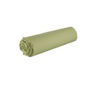 VITALIA Drap housse 100% coton 140x190 bonnet 35cm Verveine