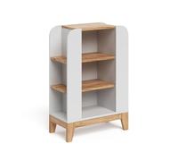 VitaliSpa Bibliothèque Enfant Malia, Blanc/Artisan, 60x88cm avec 9 Compartiments, avec étagères réglables en Hauteur et Espace de Rangement Ouvert