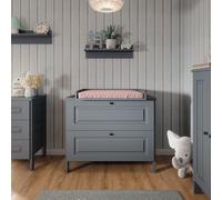 Commode à langer Vitalispa Ajaton Gris 108x98cm avec 2 tiroirs, Model 50178