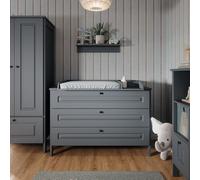 Commode à langer Vitalispa Ajaton Gris 133x98.4cm avec 3 tiroirs, Model 50169