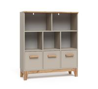 VitaliSpa Étagère pour Enfants Malia, Cachemire/Artisan, 98.4x113.4cm, combinable pour Le Rangement des Jouets et des Livres