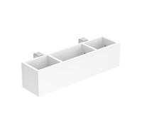VitaliSpa Étagère pour lit, Blanc, 60x15cm, pour Le Rangement de Livres, Jouets et Objets du Quotidien
