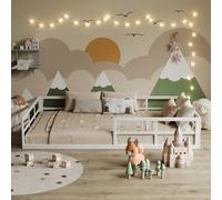 Lit pour enfant Vitalispa Minno Blanc 120x200 avec matelas, Model 57758