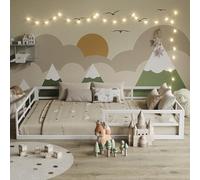 Lit pour enfant Vitalispa Minno Blanc 140x200 avec matelas, Model 57762